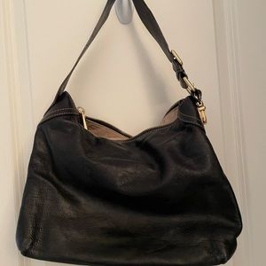 Marc Jacobs vintage hobo black leather with gold hardware